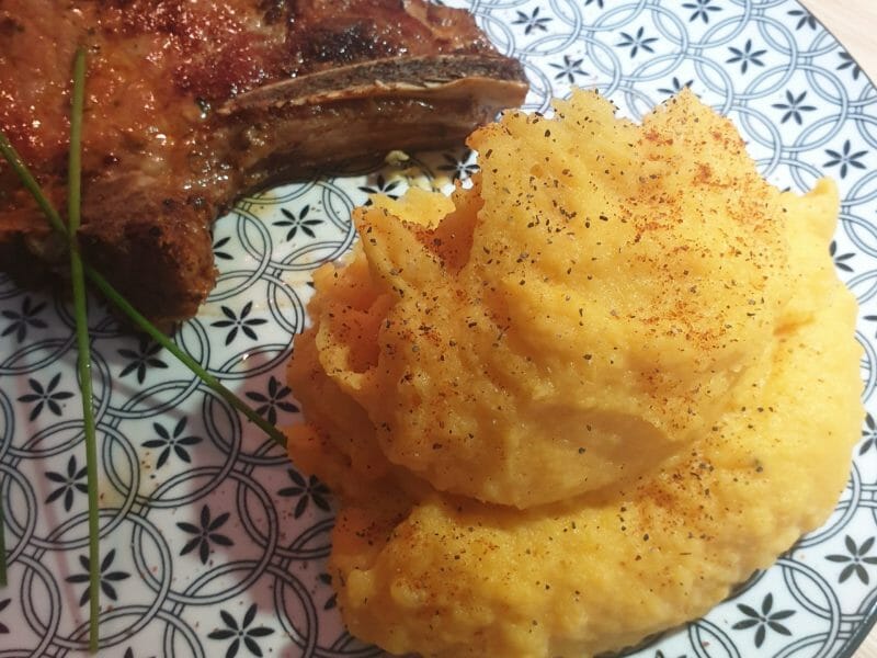 Cliquez pour zoomer ! Purée de pommes de terre et patates douces Thermomix par naturailes