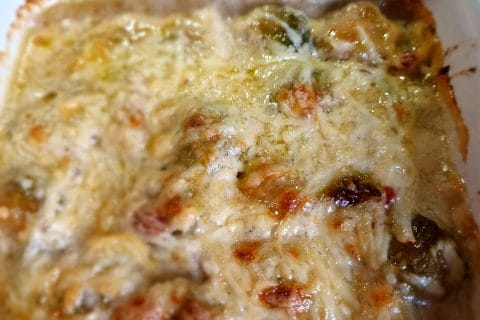 Cliquez pour zoomer ! Gratin de choux de Bruxelles au comté Thermomix par naturailes