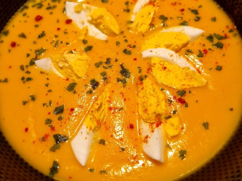 Cliquez pour zoomer ! Soupe aux oeufs et à la coriandre Thermomix par naturailes