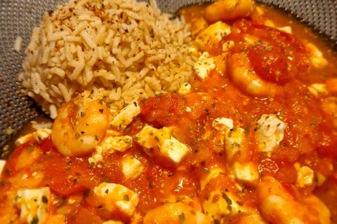 Cliquez pour zoomer ! Crevettes à la grecque Thermomix par naturailes