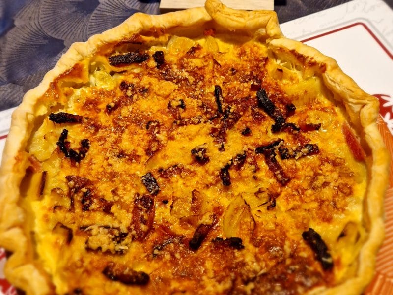 Cliquez pour zoomer ! Tarte aux poireaux et jambon Thermomix par naturailes