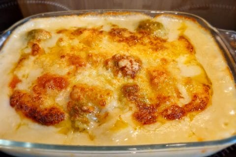 Cliquez pour zoomer ! Gratin de choux de Bruxelles au comté Thermomix par naturailes