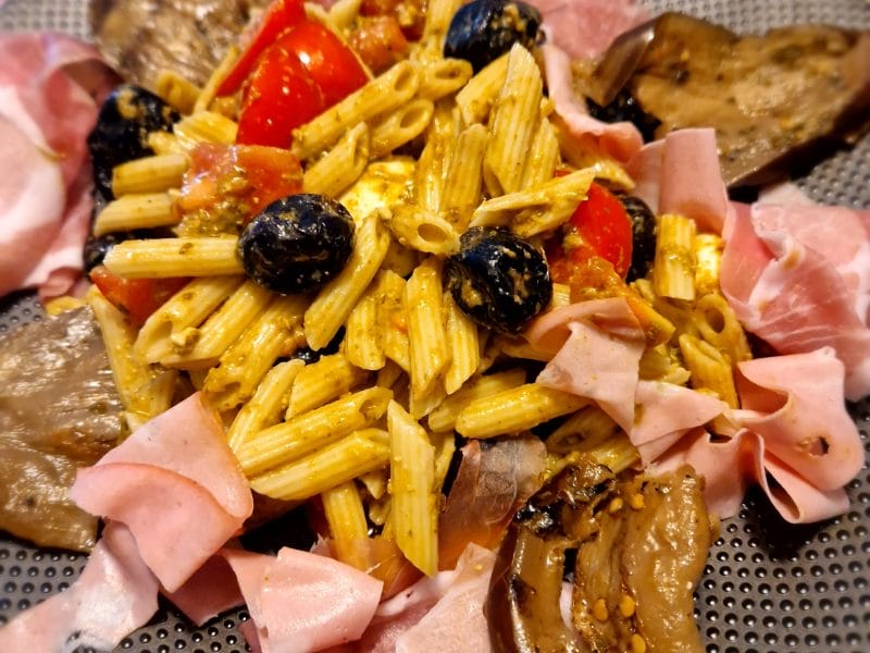 Cliquez pour zoomer ! Salade de penne à l’italienne Thermomix par naturailes