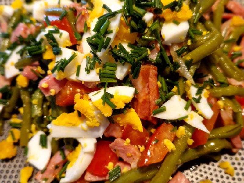 Cliquez pour zoomer ! Salade de haricots verts et tomates cerises Thermomix par naturailes