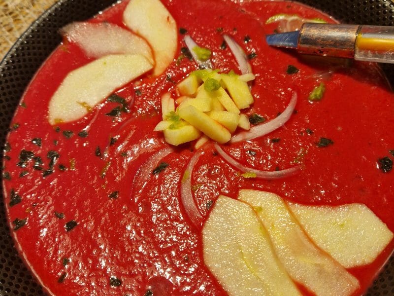 Cliquez pour zoomer ! Gaspacho de betterave et pomme Thermomix par naturailes