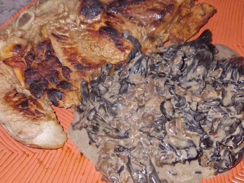 Cliquez pour zoomer ! Champignons à la crème Thermomix par naturailes