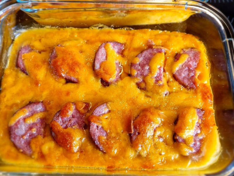 Cliquez pour zoomer ! Gratin de butternut à la saucisse de Montbéliard Thermomix par naturailes