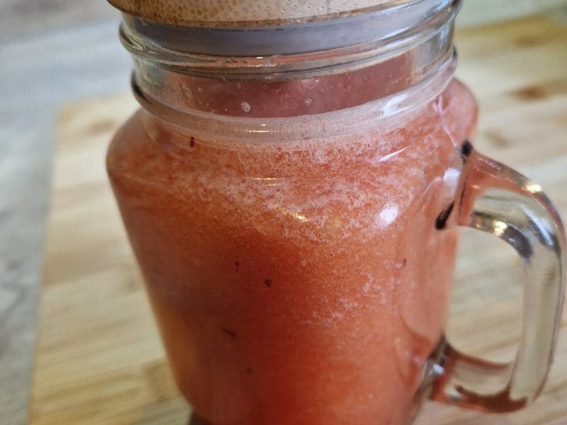 Cliquez pour zoomer ! Smoothie pastèque et fruits du soleil Thermomix par naturailes