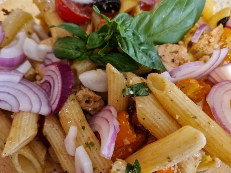 Cliquez pour zoomer ! Salade de pâtes méditerranéenne Thermomix par naturailes