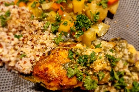 Cliquez pour zoomer ! Poulet sauce crémeuse au citron Thermomix par naturailes