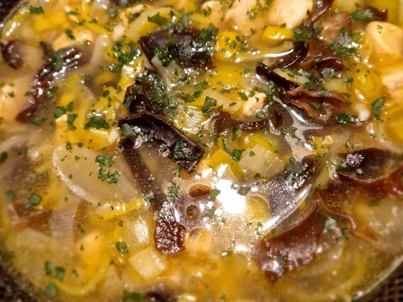 Cliquez pour zoomer ! Bouillon Chinois, poulet et poireaux Thermomix par naturailes