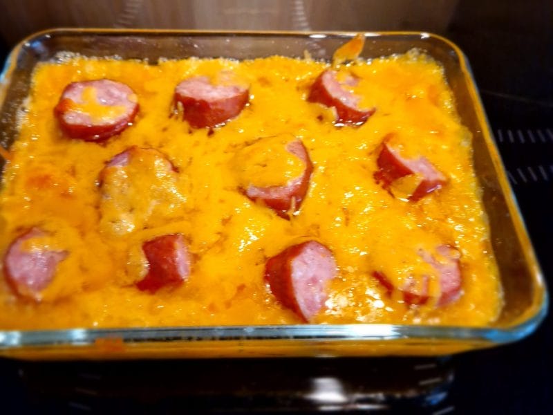Cliquez pour zoomer ! Gratin de butternut à la saucisse de Montbéliard Thermomix par naturailes