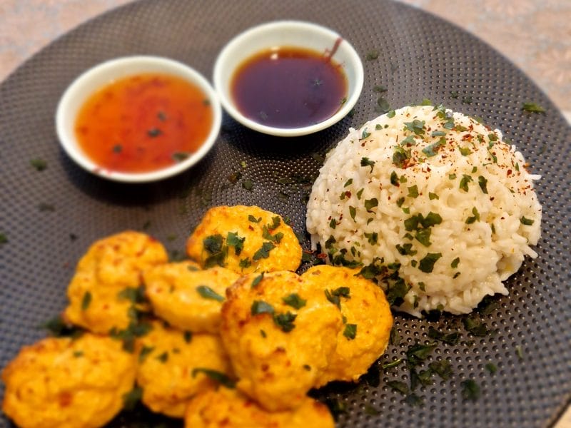 Cliquez pour zoomer ! Boulettes de poulet Thaï Thermomix par naturailes