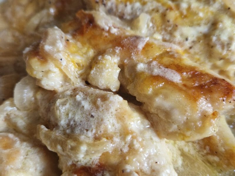 Cliquez pour zoomer ! Poulet à la crème et aux oignons Thermomix par naturailes