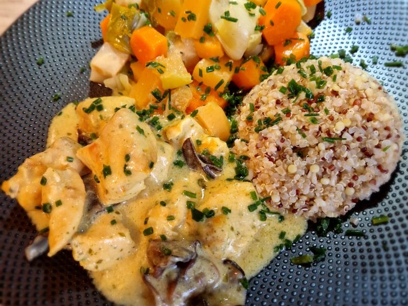 Cliquez pour zoomer ! Fricassée de poulet Thermomix par naturailes