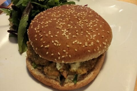 Cliquez pour zoomer ! Burger au saumon Thermomix par jerome27340