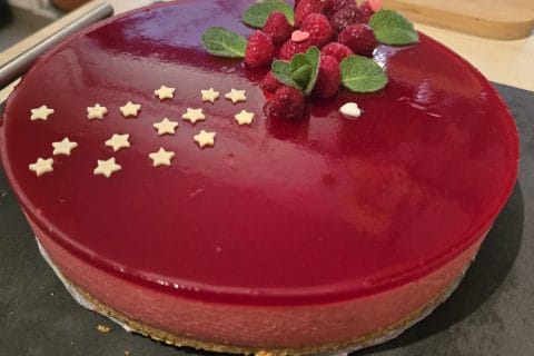 Cliquez pour zoomer ! Bavarois aux framboises Thermomix par Vero