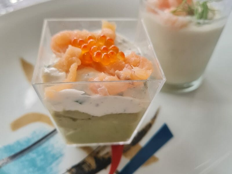 Cliquez pour zoomer ! Verrines saumon avocat Thermomix par Vero