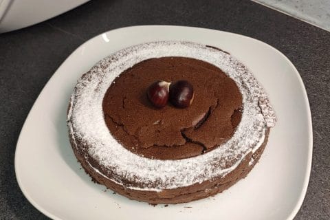 Cliquez pour zoomer ! Fondant à la crème de marron et au chocolat Thermomix par souwws