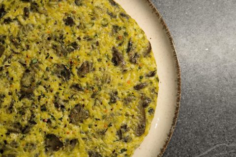 Cliquez pour zoomer ! Tortilla de champignons à l’ail Thermomix par souwws