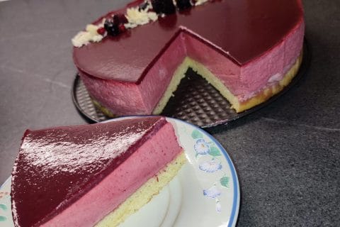 Cliquez pour zoomer ! Bavarois aux framboises Thermomix par souwws