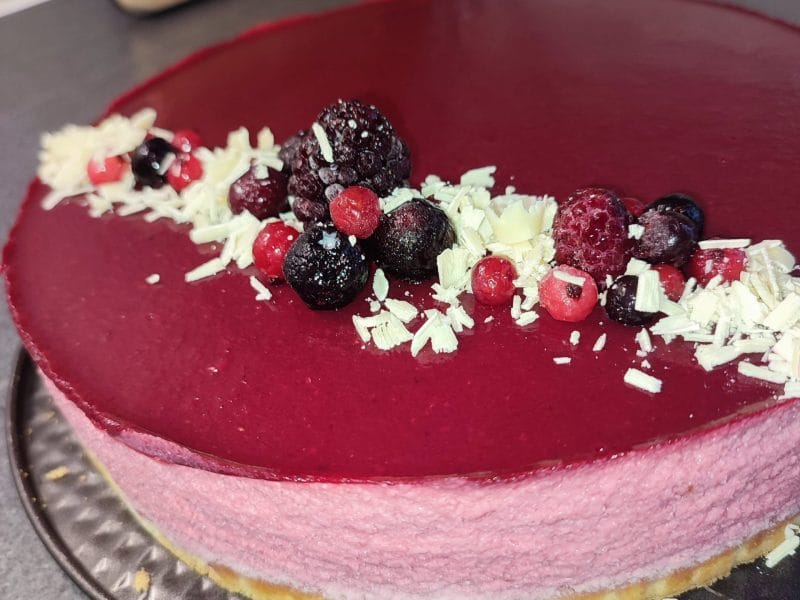 Cliquez pour zoomer ! Bavarois aux framboises Thermomix par souwws