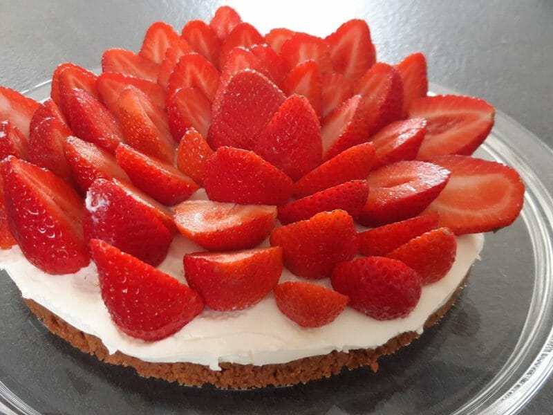 Cliquez pour zoomer ! Tarte aux fraises sans cuisson Thermomix par frontline2007