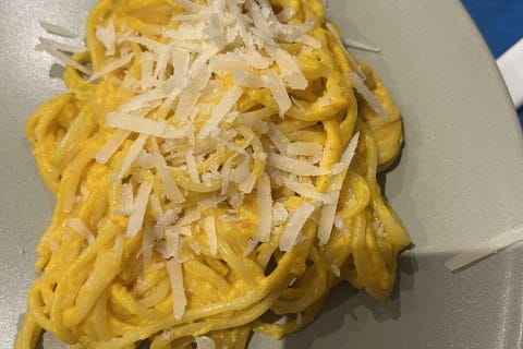 Cliquez pour zoomer ! Fusilli à la crème de potimarron et gorgonzola Thermomix par MarionBlanc
