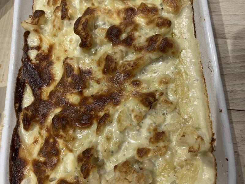 Cliquez pour zoomer ! Gratin de chou-fleur au gorgonzola et aux noix Thermomix par MarionBlanc