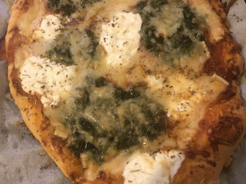 Cliquez pour zoomer ! Pizza épinards et feta Thermomix par MarionBlanc