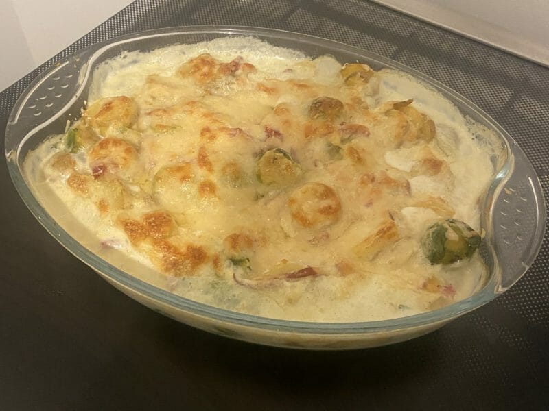 Cliquez pour zoomer ! Gratin de choux de Bruxelles au comté Thermomix par MarionBlanc