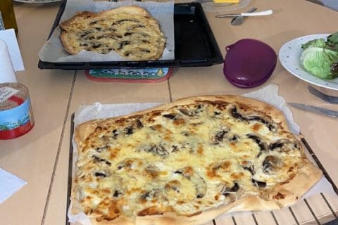 Cliquez pour zoomer ! Pizza blanche aux champignons Thermomix par MarionBlanc