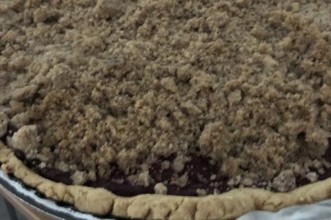 Cliquez pour zoomer ! Tarte aux cerises façon crumble Thermomix par MarionBlanc