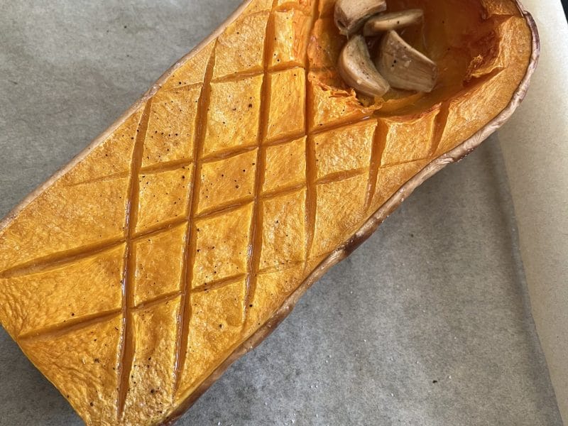 Cliquez pour zoomer ! Tortiglioni à la crème de butternut confite au four Thermomix par MarionBlanc