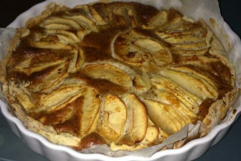 Cliquez pour zoomer ! Tarte normande aux pommes au Thermomix