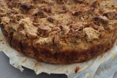 Cliquez pour zoomer ! Tarte aux pommes façon crumble au Thermomix