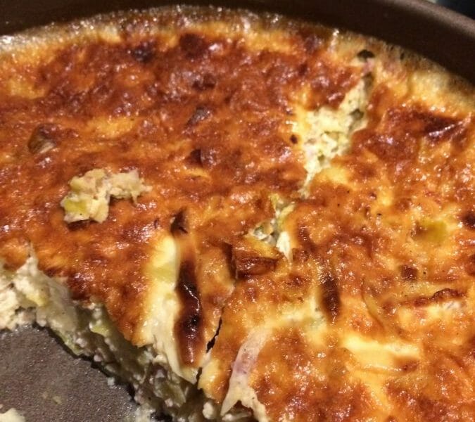 Cliquez pour zoomer ! Clafoutis de poireaux et lardons Thermomix par MarionBlanc