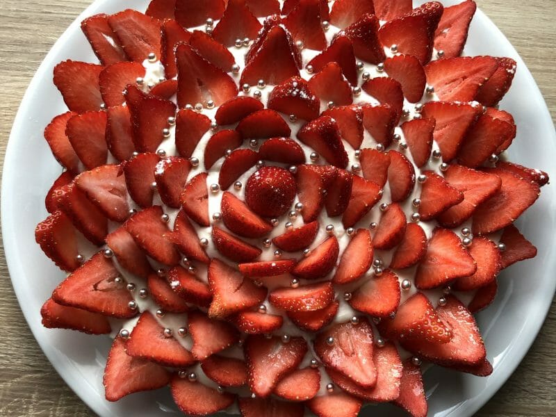 Cliquez pour zoomer ! Tarte aux fraises sans cuisson Thermomix par Claire2602