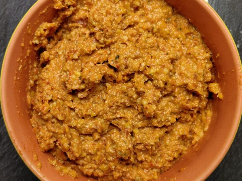 Cliquez pour zoomer ! Tartinade poivrons, noix de cajou et tomates séchées Thermomix par tm5cook