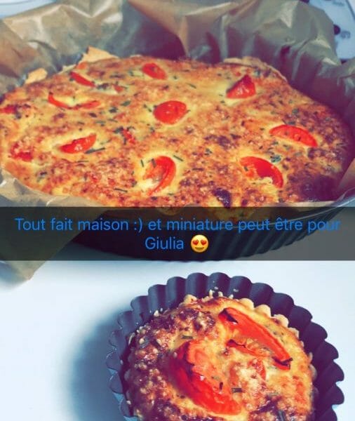 Cliquez pour zoomer ! Tarte au thon, tomate et moutarde Thermomix par Amandine57640