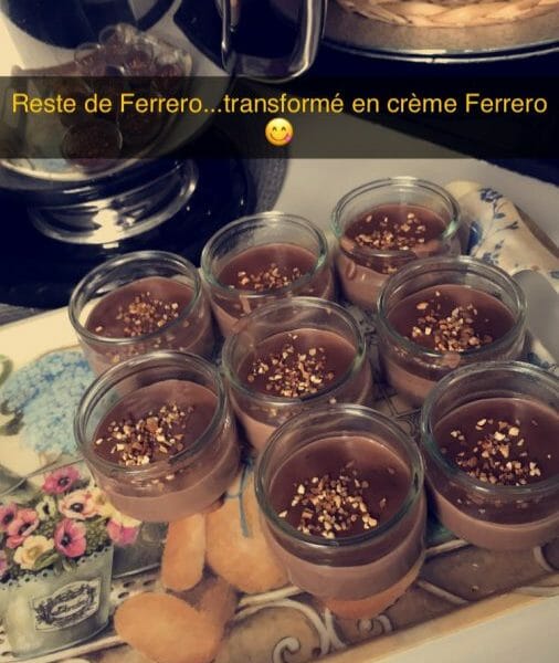 Cliquez pour zoomer ! Crème dessert au Ferrero Rocher Thermomix par Amandine57640