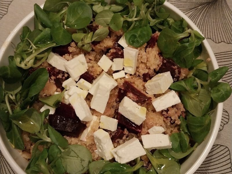 Cliquez pour zoomer ! Salade de quinoa, betterave et feta Thermomix par dora2