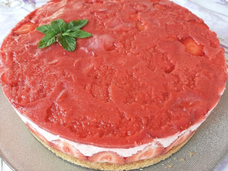 Cliquez pour zoomer ! Bavarois aux fraises Thermomix par lauramel