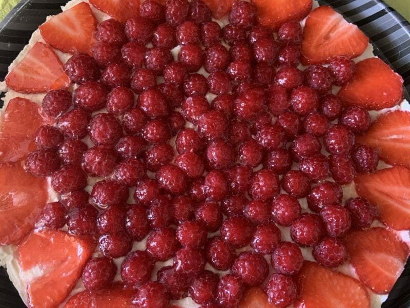 Cliquez pour zoomer ! Tarte aux fraises sans cuisson Thermomix par Jesszara