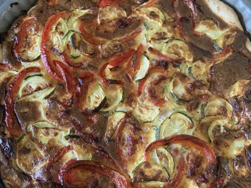 Cliquez pour zoomer ! Quiche poivrons et courgettes Thermomix par Jesszara