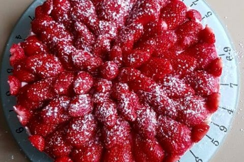 Cliquez pour zoomer ! Tarte aux fraises sans cuisson au Thermomix