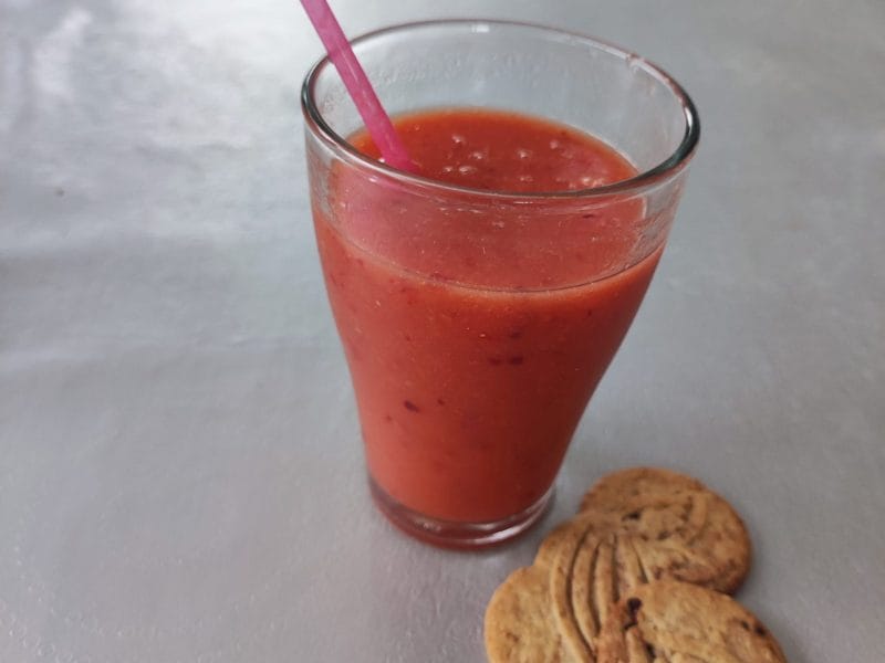 Cliquez pour zoomer ! Smoothie pastèque et fruits du soleil Thermomix par tilinette
