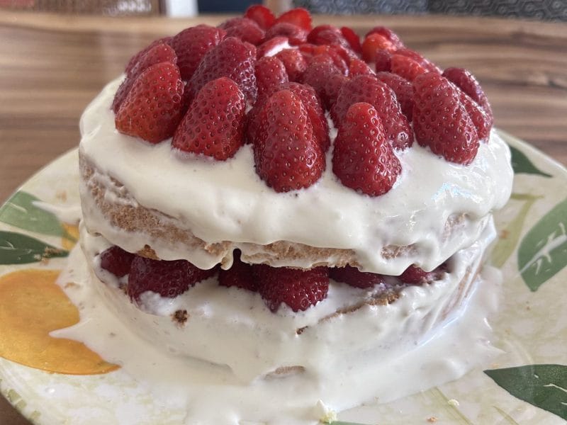 Cliquez pour zoomer ! Shortcake aux fraises Thermomix par rsalem