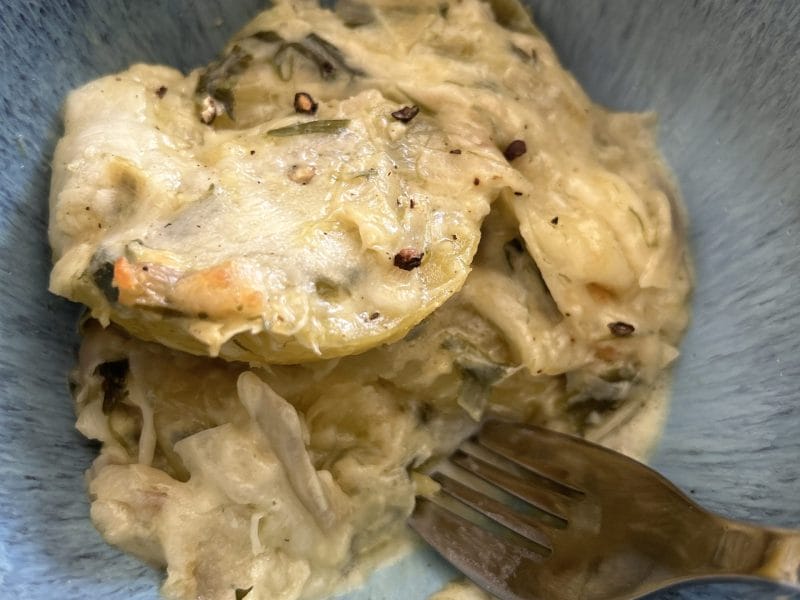 Cliquez pour zoomer ! Gratin de ravioles aux poireaux Thermomix par rsalem