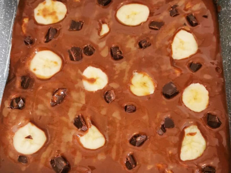 Cliquez pour zoomer ! Brownie fondant choco-banane Thermomix par Elsa06100
